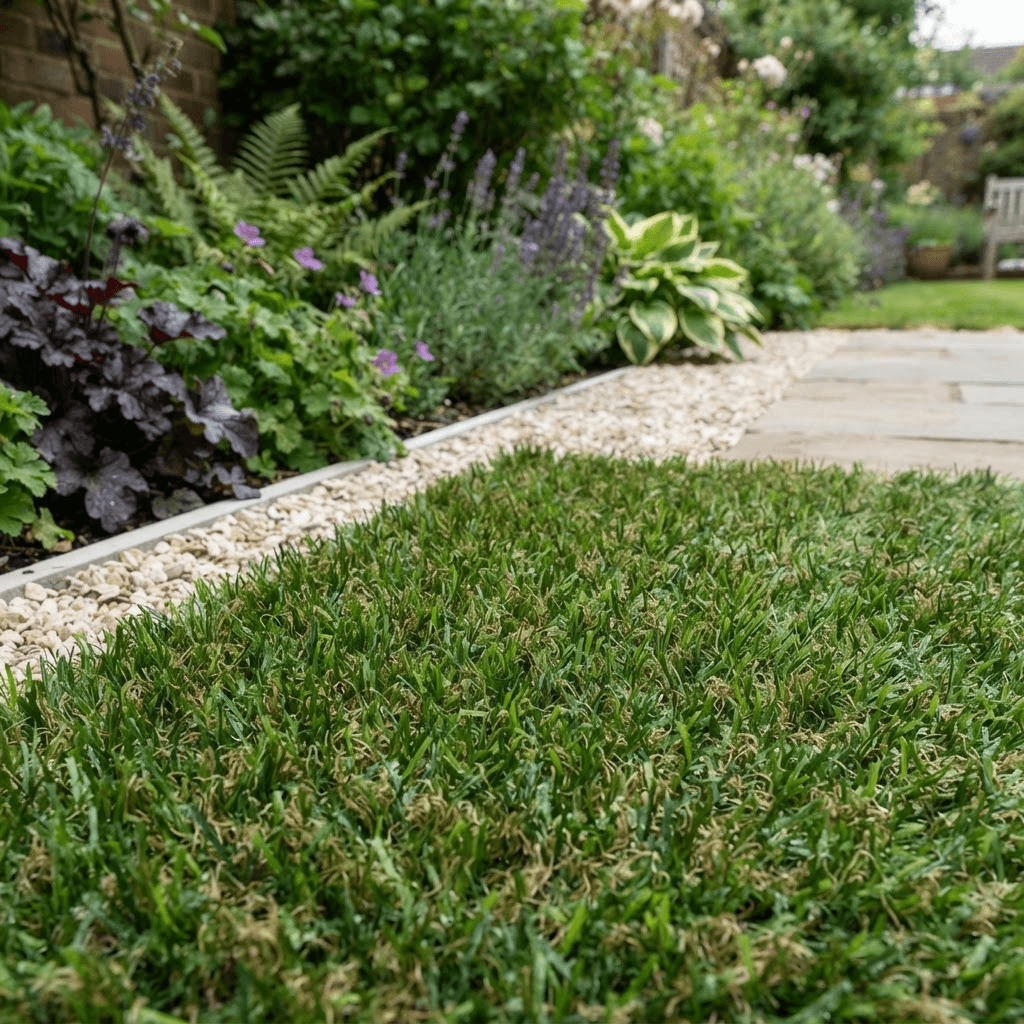 Artificial Grass texture close-up